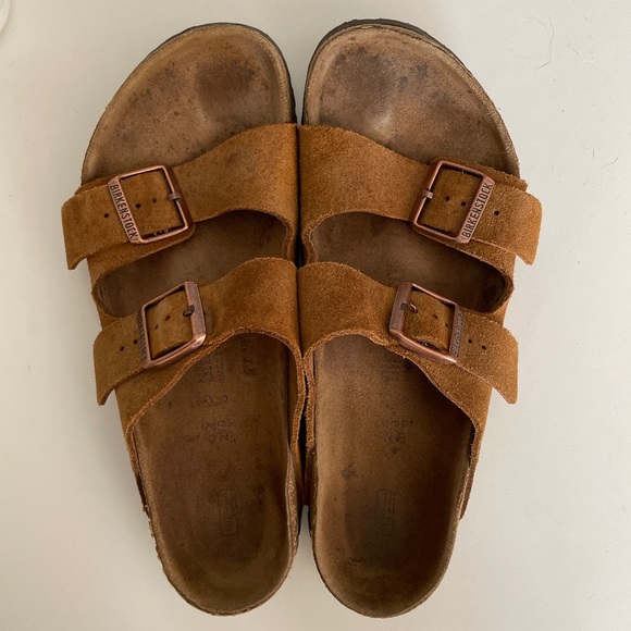 SOLD Arizona Mink Suede Birkenstocks - Picture 1 of 3